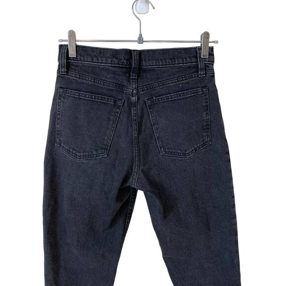 ABERCROMBIE & FITCH The Skinny High Rise Vent Slit Hem Jeans Black 26 or 2 Reg - Picture 7 of 11